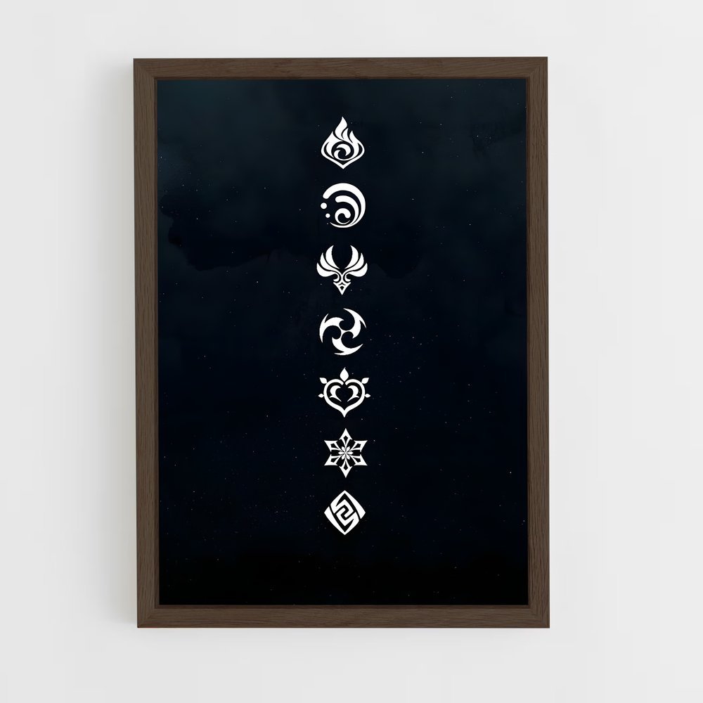 Poster Tribal Aether – affiche Genshin impact (vue 5)